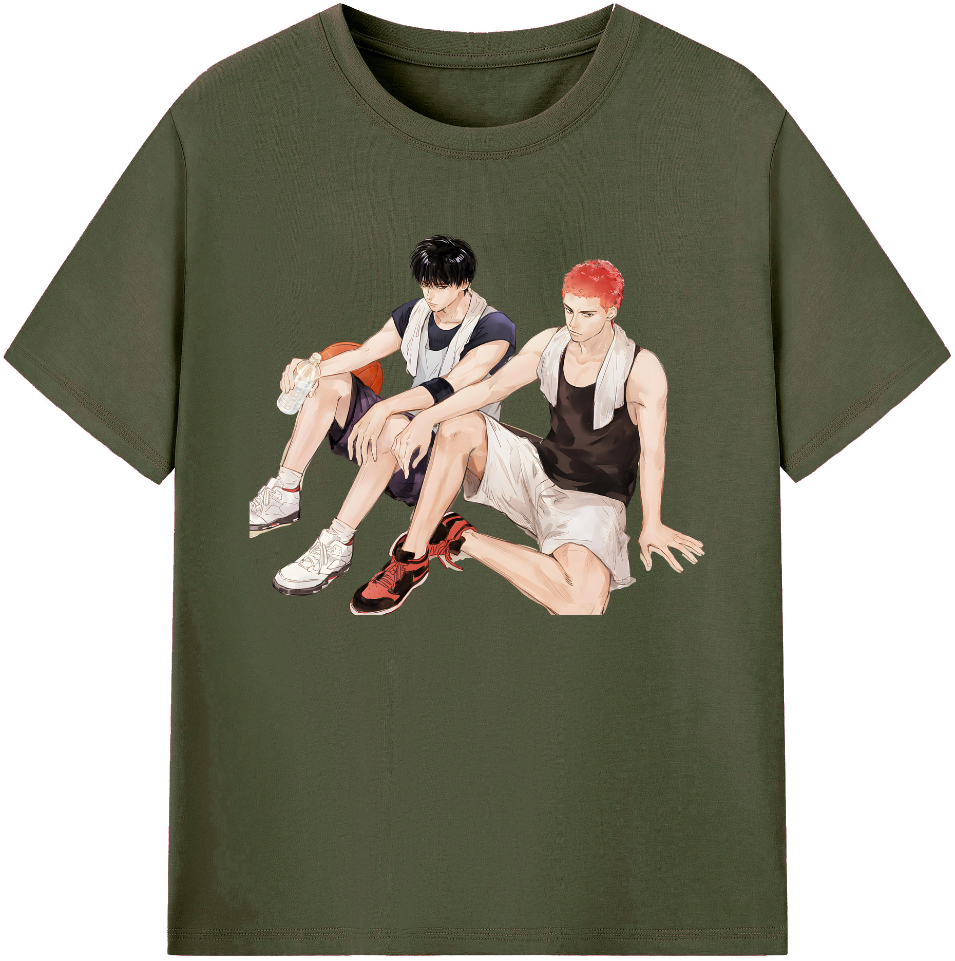 （画像用） SLAM DUNK／スラムダンク 綿100％ メンズ半袖Tシャツ｜肌触りやわらか＆通気性